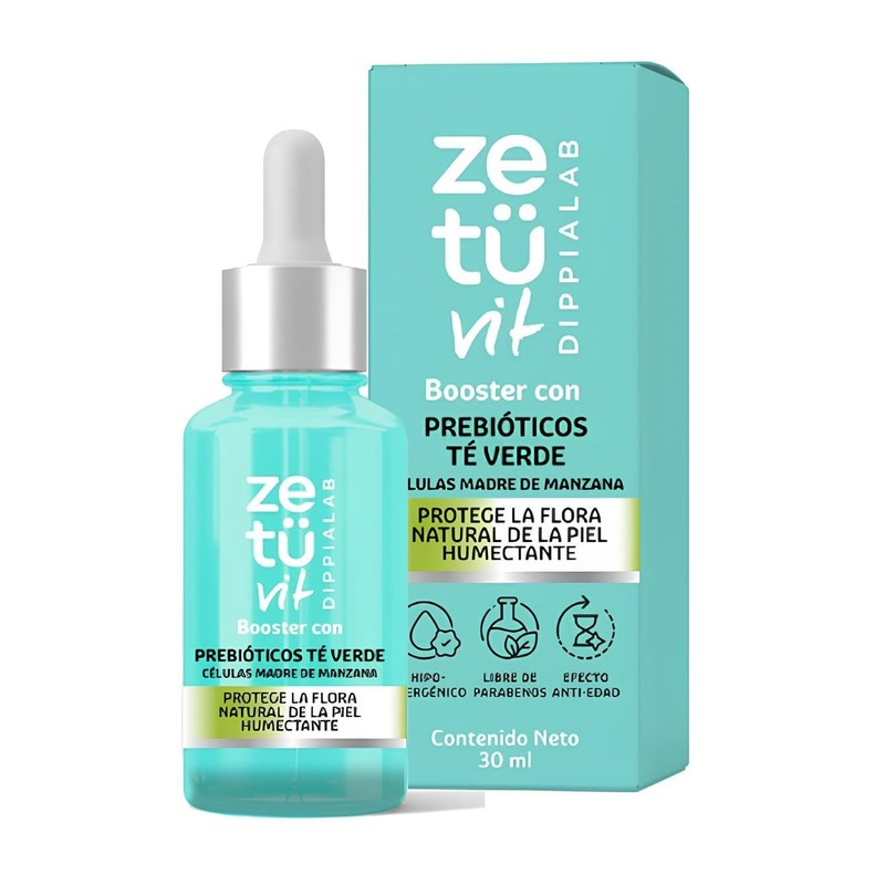 Zetuvit Booster con Prebióticos y Té Verde, Protector de Flora