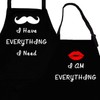 Rosoz 2-Piece Funny Kitchen Apron Set, Bridal Shower, Engagement, Wedding