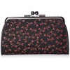 Indenya 340 Parent-child Coin Purse, Black Deerskin x Red Lacquer