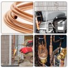 sourcing map Refrigeration Tubing, 1/8" OD x 4.9Ft Length Copper