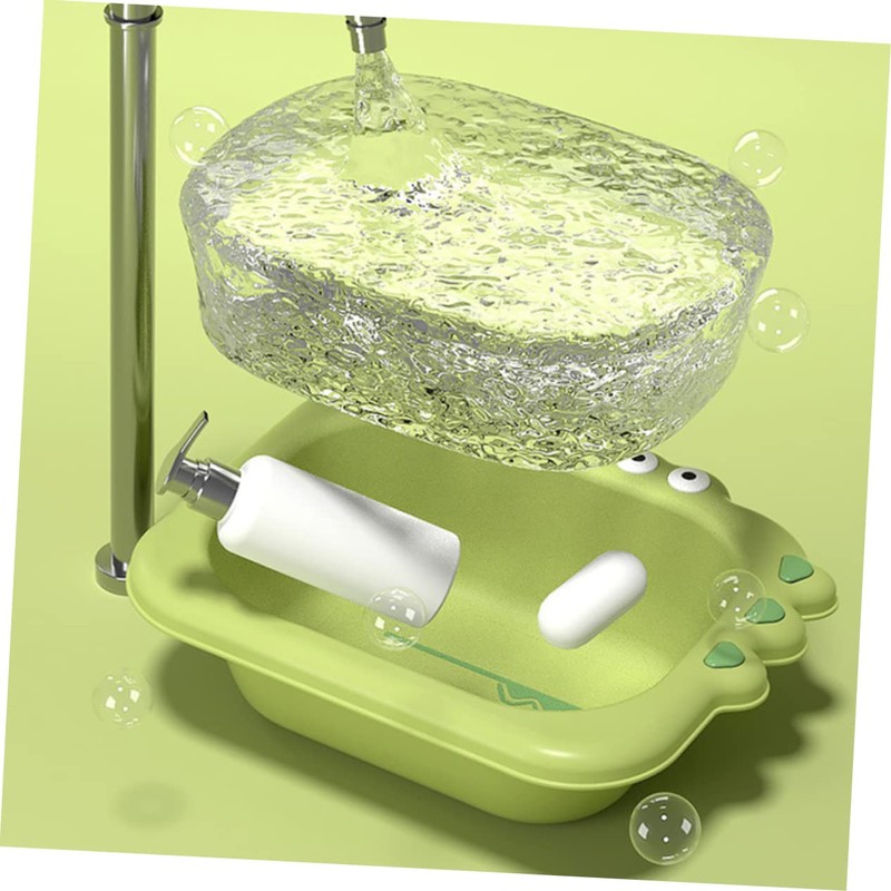 BESPORTBLE 2pcs Cartoon Wash Basins Portable Newborn Foot Face Tubs