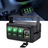 Nilight 3 Gang Rocker Switch Box 12V SPST ON Off