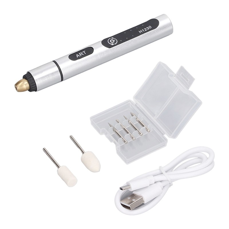 Mini Grinder Pen Rechargeable CW CCW 3 Speeds Electric Rotary