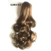 24" Claw Clip in Wavy Ponytail Extensions Chestnut Brown #6