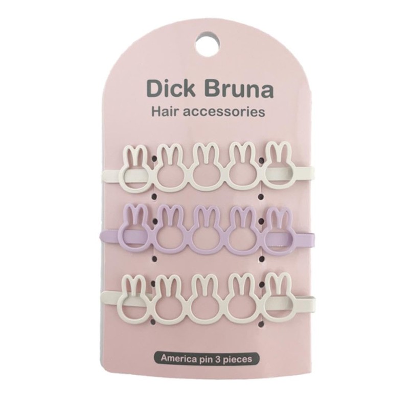 SHOBIDO MF46393 Miffy Silhouette American Pin 3P Dick Bruna Hair