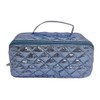 lemonbella Medium Glamzip Quilted Travel Cosmetic Bag Spacious Makeup Organizer