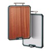 Double-Sided Cutting Board with Juice Groove, Stainless Steel Cutting Board