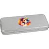 Azeeda 'Jack Russell Terrier' Metal Hinged Stationery Tin/Storage Box (TT00244093)