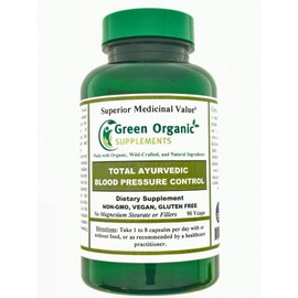 Green Organic Supplements Blood Pressure, Total Ayuvedic (Pack of 1)