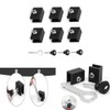 Changyeah Pack of 6 Adjustable Window Locks, Black Sliding Window