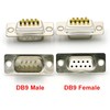 Willwewon 20Pcs DB9 Male RS232 D-sub Serial Solder Connector, Gold