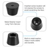 sourcing map Rubber Feet Buffers Pads D36x28xH25mm Black 4pcs
