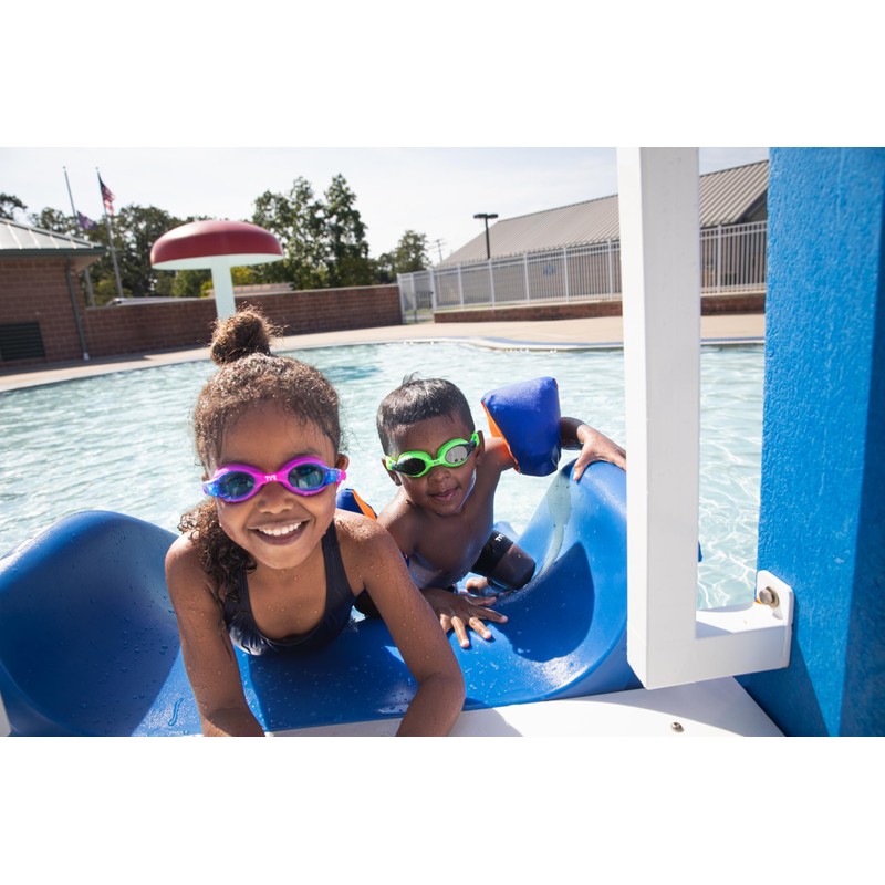 TYR Kids Swimple Swim Goggle, Silver/Blue