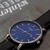 BUREI Classic Men Wrist Watch Ultra Thin Case Minimalist Analogue