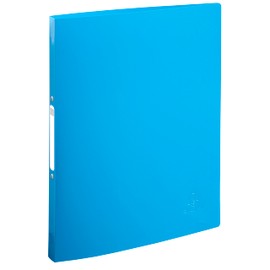 Exacompta - Ref. 54110E - Set of 4 Bee Blue flexible binders - 2 round rings 15 mm diameter - 20 mm spine - external dimensions 32 x 25 cm - A4 file format - assorted colors
