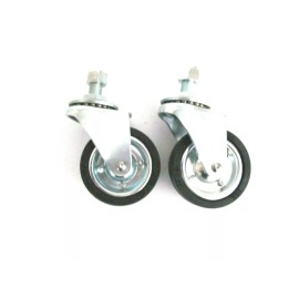 Unbranded Solution #60 Surface Cleaner Replacement  PAIR of 3" Front Castors with Locknut