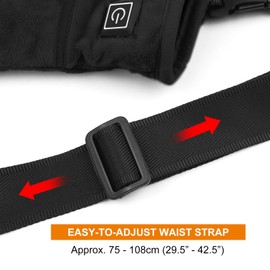 Electric Heated Hand Warmer Muff Cold Weather Thermal Glove Waist Bag for Hunting Skiing Camping