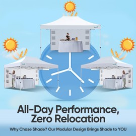 Quictent 10'x15' Heavy Duty Pop up Canopy Tent, Commercial Grade Instant Shelter with Wheeled Bag for Outdoor, Beach, Parties, Markets, 500D Silver Coated UPF 50+ Sun Shield