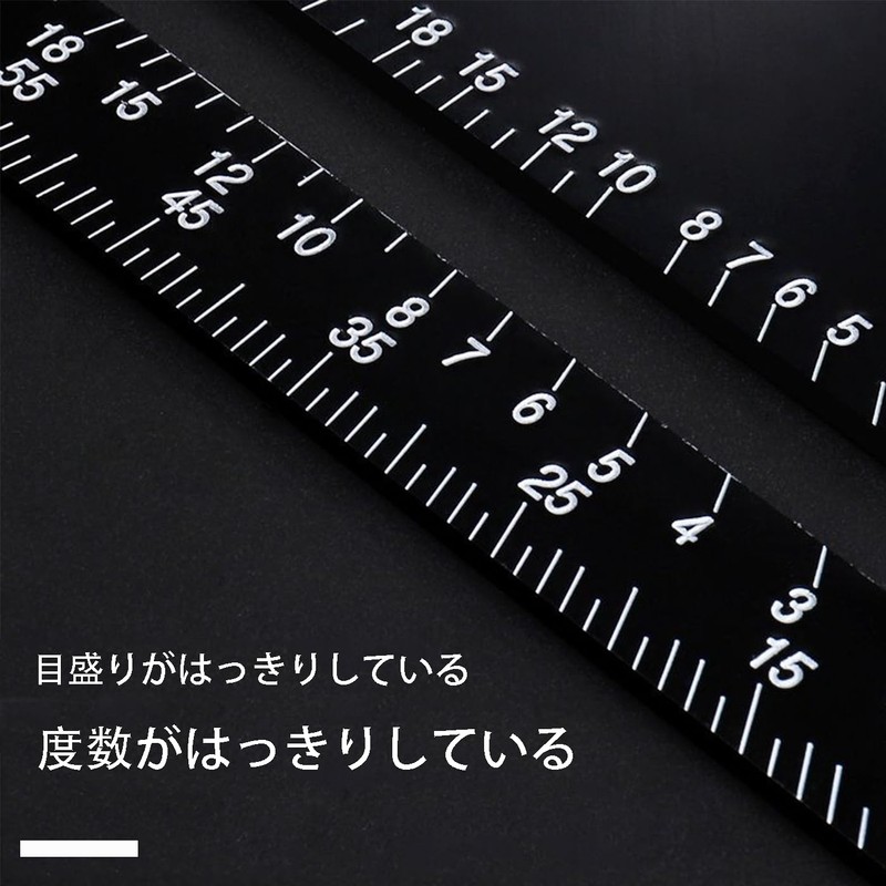 FineGood Triangular Ruler, Circular Saw Ruler, Right Angle Ruler, 0-90°,
