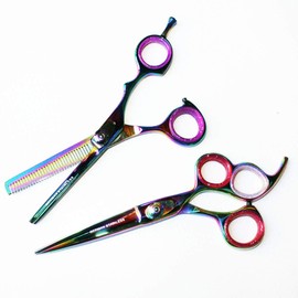 2 Pc CUT Brand Professional Hair Cutting & Thinning German Steel Scissors - [2105TC-2106TC]