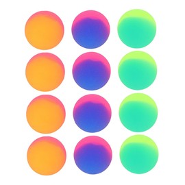 ORFOFE 18pcs Colorful Rubber Bouncy Balls Bouncy Balls for Carnival Birthday Party Favors Classroom Prizes and Dog Fun