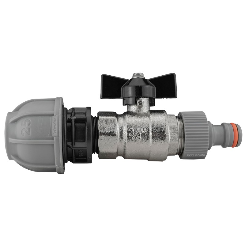 mdpe Compression Water Supply Pipe Fitting to Metal Butterfly Valve-Universal