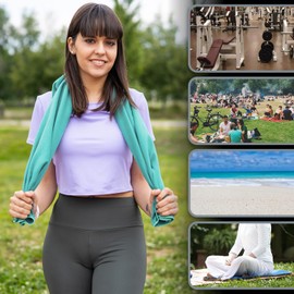 Legendwerk® microfiber towel 160 x 80 cm - quick-drying & lightweight - bath towel for fitness, sauna, travel & beach - sports towel with snap fastener loop & bag for storage