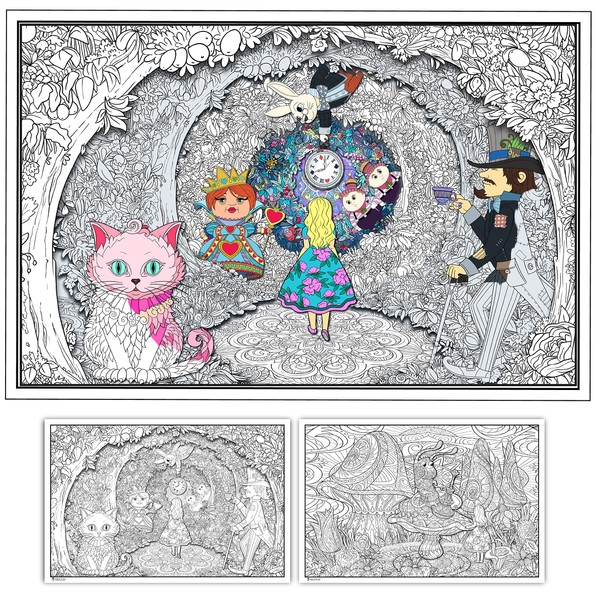 Young N Refined : 2 Pack of Giant Coloring Posters