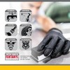 SAS Safety 66519 Raven Guantes desechables de nitrilo sin polvo,