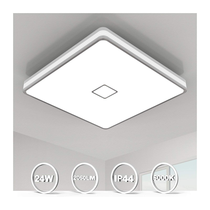 Airand LED Ceiling Light Fixtures Flush Mount 12.8inch 24W Bright