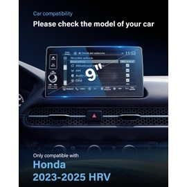 For 2025 Honda HRV Screen Protector - 2023-2025 HRV (EX-L) 9 Inch Screen Protector 2023-2025 HRV Accessories 9H Hardness Tempered Glass Anti Fingerprint& Scratch Navigation Dashboard Touchscreen- HD