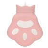 Hot Water Bag Silicone Hot Compress Portable Cartoon Bear Paw