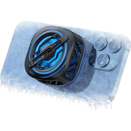 Black Shark Magnetic Smartphone Heater, Smartphone Cooling Fan, Peltier Device, Cooling Area, Rapid Cooling in 1 Second, Quiet, Lightweight, Compact, Easy to Operate, Smartphone Cooling Fan, Compatible with Various iPhone/iPad Models (Black)