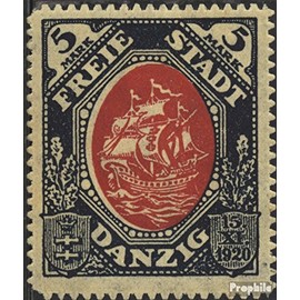 Gdansk 61 Favor devaluation with Puncture, Perforation Possibly. Errors 1921 Cog (Stamps for Collectors) seafaring