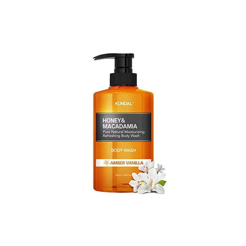KUNDAL Pure Body Wash 500 ml (Amber Vanilla)