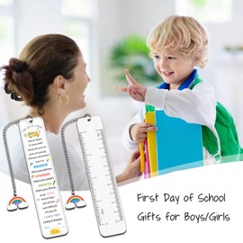 Dorm Room Essentials Back to School Supplies First Day of School Inspirational Bookmarks for Girls Boys 1st Day of School Gift for Kids Son Daughter Kindergarten Preschool High School Off to College