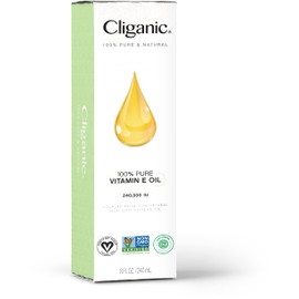 Cliganic 100% Pure Vitamin E Oil for Skin, Hair & Face 240,000 IU (8oz), Non-GMO Verified | Natural D-Alpha Tocopherol