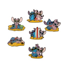 Loungefly - Lilo & Stitch - Angel Beach Scene - Blind Purchase - 1 of 12 to Collect - Lilo and Stitch - Blind Box - Enamel Pins - Cute Brooch for Collecting - For Backpacks & Bags