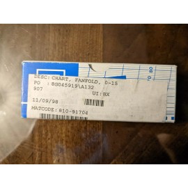 UNKNOWN FOXBORO  FAN FOLD CHART PAPER FACTORY NEW FOR54440-GTX OR GC# 00211961