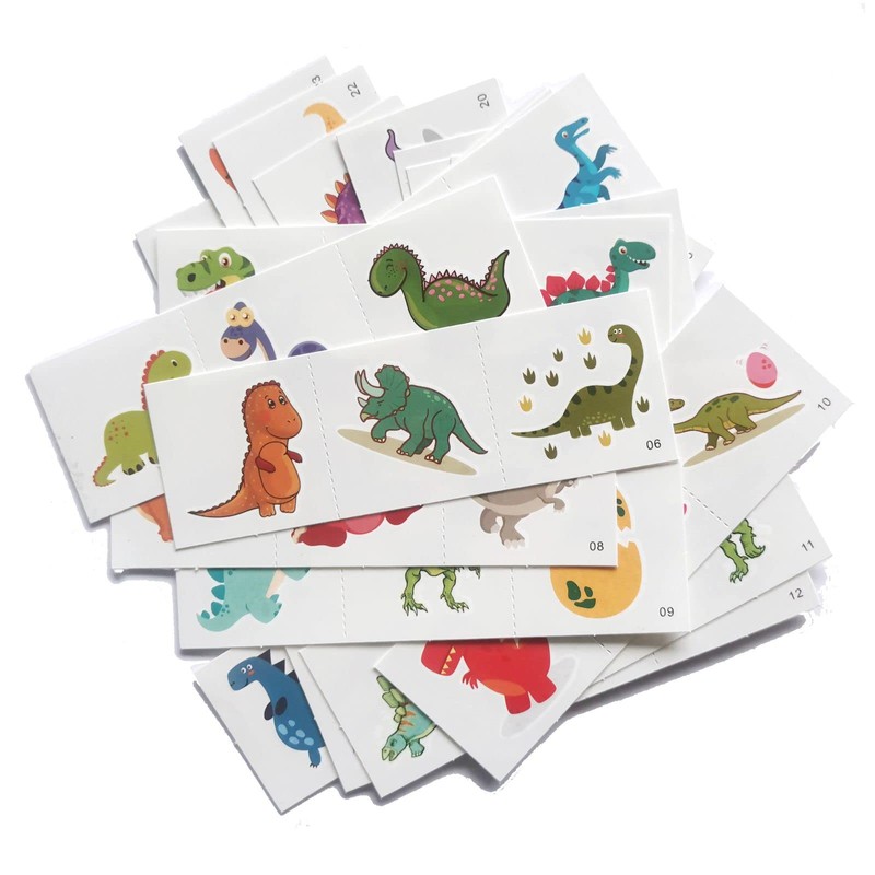 Womaha Dinosaur Series 24 Sheets Tiny Temporary Tattoos for Kids