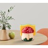 dgudgu Mushroom Kitchen Sponge Holder Resin Sponge Dish Red Sponge