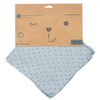 roba organic 5er Set Waschlappen 'Lil Planet' hellblau/sky, Musselin, Bio-Baumwolle,