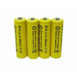 4 PC Ni-Cd Rechargeable Battery batteries