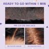 OQ HAIR Glueless Wigs Human Hair Pre Plucked Pre Cut