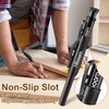 Hiboom 2 Pack Solid Carpenter Pencils with Pencil Cap and