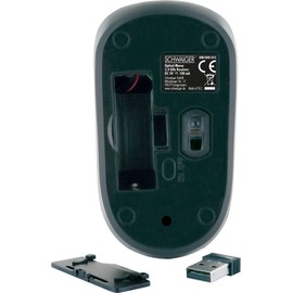 SCHWAIGER OM1000 Kabellose Maus Funkmaus PC-Maus mit USB-Empfänger Wireless optisch Softtouch Plug&Play 2.4GHz
