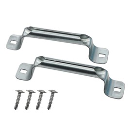Abeicy 2 Pack Heavy Duty Garage Door Pull Handles for Most Bottom Lift Handle Replacement, Sliding Barn Shed, Silver