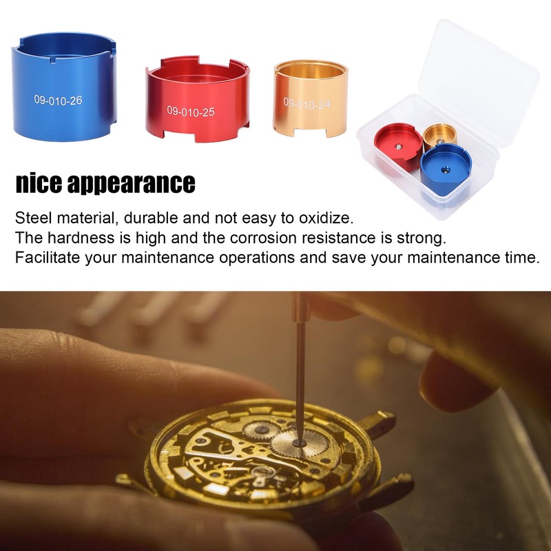 Steel Watch Movement Base Holder Three in One Movement Holder