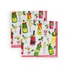 Tipsy And Toasty Boxed Cocktail Napkins - 40 Per Box