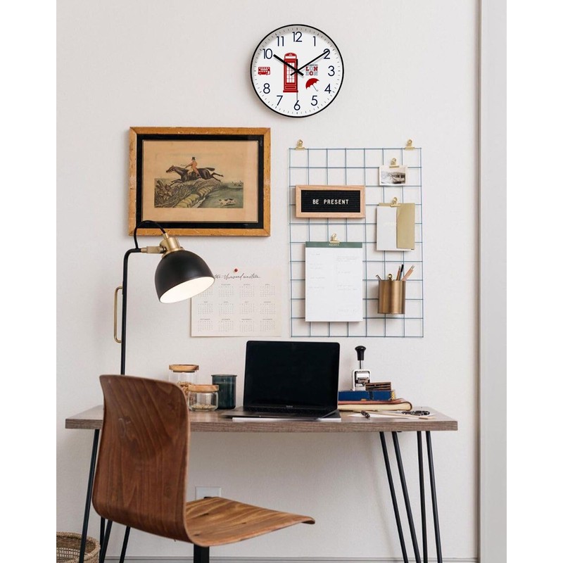 Lottogo Wall Clock 10 Inch Wall Clock for Living Room